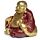 Szerencsehozó Mini Buddha - Arany Glitteres Kínai Nevető Buddha 8cm
