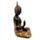 Thai Buddha - Fekete & Narancssárga Arany - Meditáció