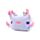 Utazópárna Szemmaszkkal, Plüss RELAXEAZZZ - Minecraft Axolotl