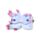 Utazópárna Szemmaszkkal, Plüss RELAXEAZZZ - Minecraft Axolotl