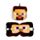 Utazópárna Szemmaszkkal, Plüss RELAXEAZZZ - Steve - Minecraft