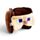 Utazópárna Szemmaszkkal, Plüss RELAXEAZZZ - Steve - Minecraft