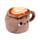 Ajtótámasz, Plüss - Cappuccino - Foodiemals