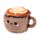 Ajtótámasz, Plüss - Cappuccino - Foodiemals