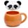 Kerámia Bögre Fedéllel - Kukucskáló Panda