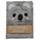 Notesz Plüssborítóval, Vonalas, A5 - Koala - Édes Állatok