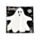 3 Rétegű Szalvéta Csomag, 12 db, Halloween - Szellem Forma - Kísérteties SPOOKY