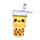 Kihúzhatós Pop Up Tolltartó, Vászon - Boba, a Bubble Tea - Foodiemals