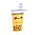 Kihúzhatós Pop Up Tolltartó, Vászon - Boba, a Bubble Tea - Foodiemals