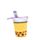 Kihúzhatós Pop Up Tolltartó, Vászon - Boba, a Bubble Tea - Foodiemals