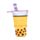 Kihúzhatós Pop Up Tolltartó, Vászon - Boba, a Bubble Tea - Foodiemals