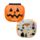 Matricás Könyv, 10 Lapos - Halloweeni Tök Formájú - Kísérteties SPOOKY