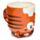 Fordított, U-MUG Bögre - Tigris - Édes Állatok ADORAMALS