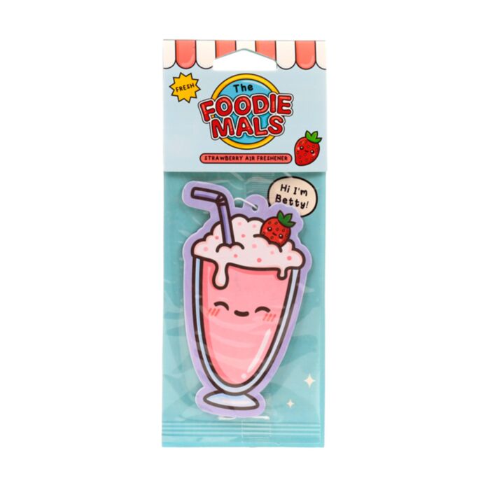 Autóillatosító - Betty, a Milkshake - Foodiemals (Eper)