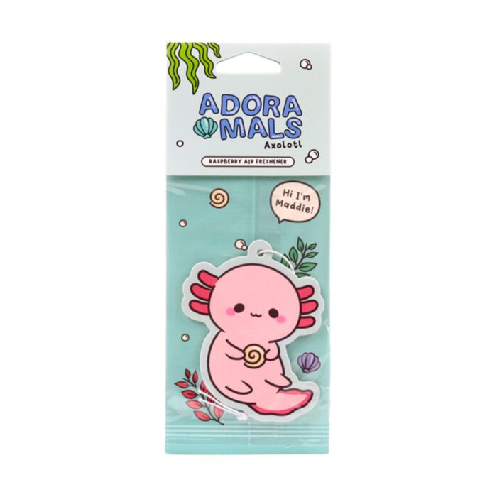 Autóillatosító - Maddie, az Axolotl - Édes Állatok (Málna) ADORAMALS
