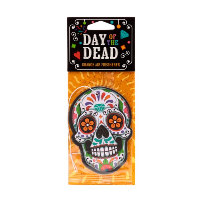 Autóillatosító - Day of the Dead - Mexikói Koponyák (Narancs)