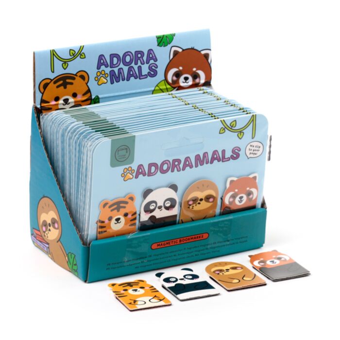 Mágneses Könyvjelző Szett - Vadon Állatai - Édes Állatok ADORAMALS