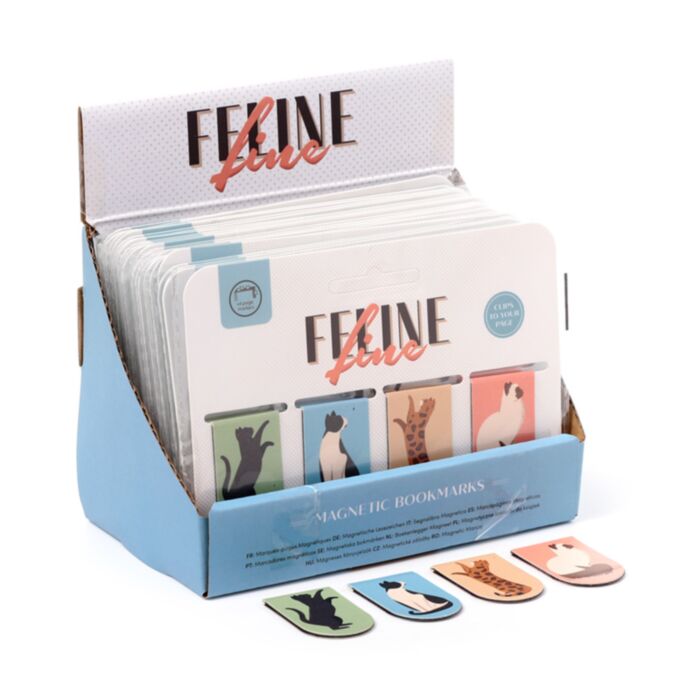 Mágneses Könyvjelző Szett - Feline Fine Macskafalka