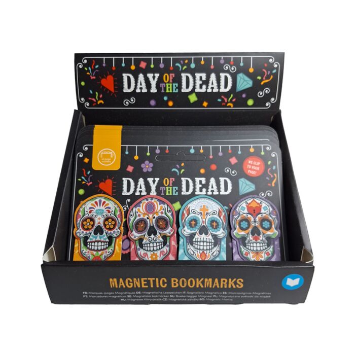 Mágneses Könyvjelző Szett - Day of the Dead - Mexikói Koponyák