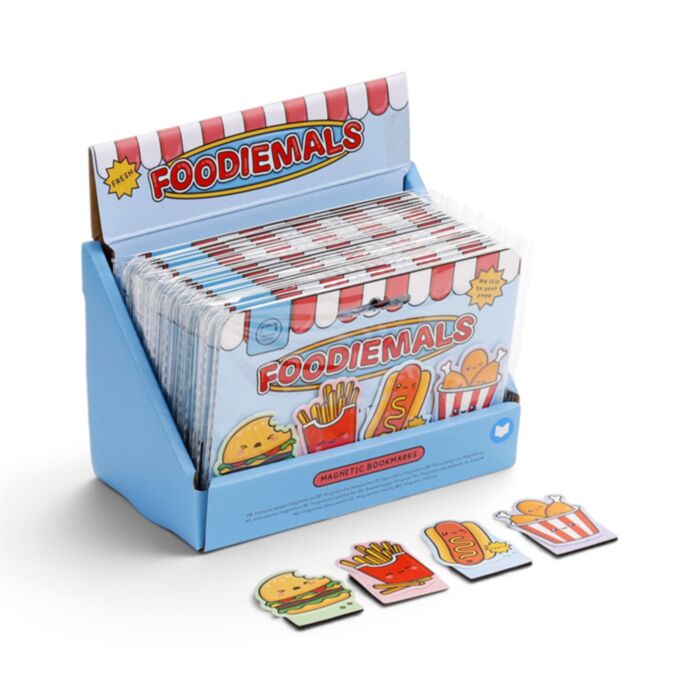Mágneses Könyvjelző Szett - Fast Food - Foodiemals