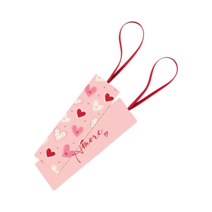 Gumis Könyvjelző - Szívek - Amore