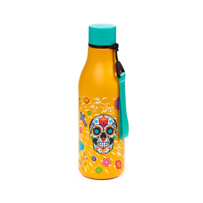 Thermo Kulacs 500ml, Fém - Day of the Dead - Mexikói Koponyák