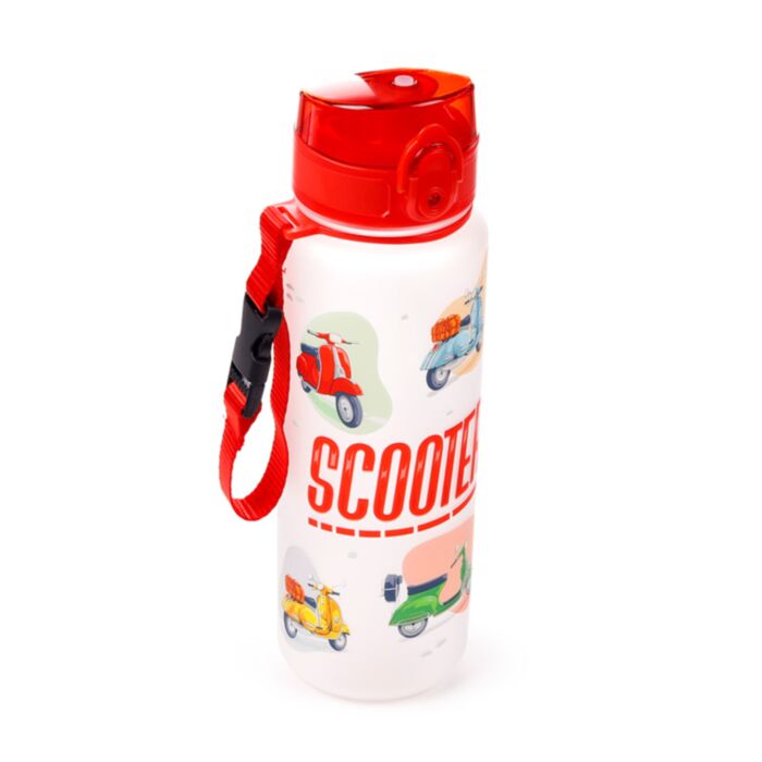 Kulacs 600ml, Csőrös, Ütésálló - Retró Robogó /Scooter