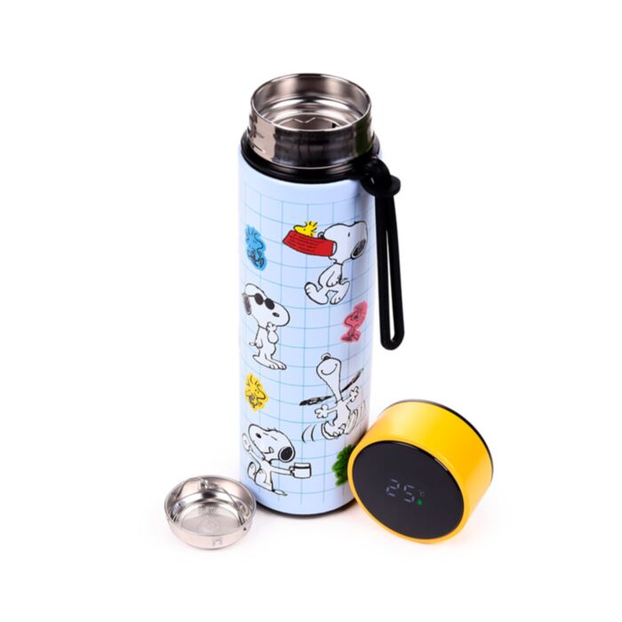 Thermo Kulacs, Digitális Hőmérővel 450ml - Snoopy & Woodstock - Peanuts