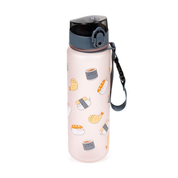 Kulacs 600ml, Csőrös, Ütésálló - Sushi Club - Pusheen Macska