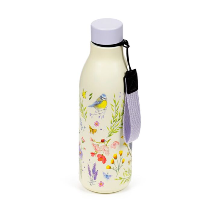 Thermo Kulacs 500ml, Fém - Madarak&Vadvirágok - Wings&Wildflowers JAN PASHLEY