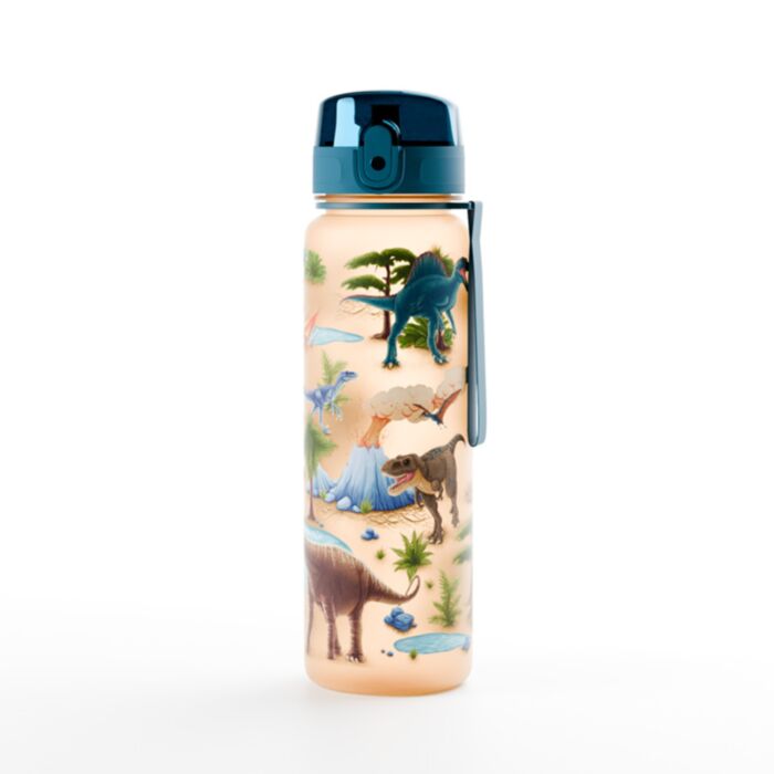 Kulacs 600ml, Csőrös, Ütésálló - Dinoszaurusz