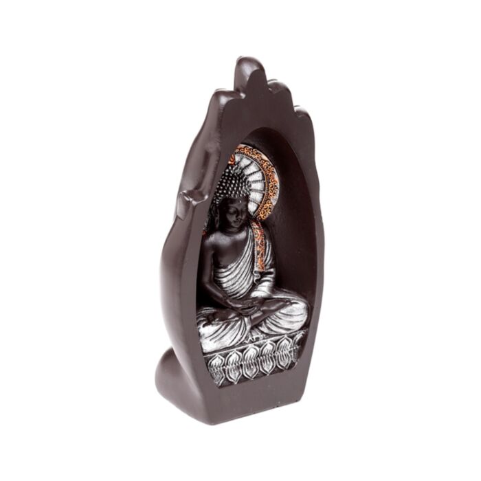 Kézbe Vésett Ezüst & Fekete Színű Buddha