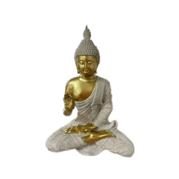Thai Buddha - Homokkő & Arany - Meditáció
