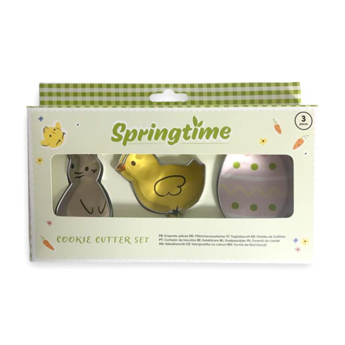 Kekszkiszúró Szett, 3 db-os - Nyuszi, Csibe & Tojás - Tavasz SPRINGTIME