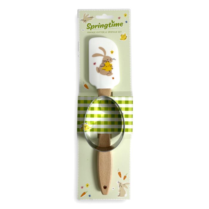 Konyhai Spatula és Tojás Formájú Kekszkiszúró Szett - Tavasz SPRINGTIME