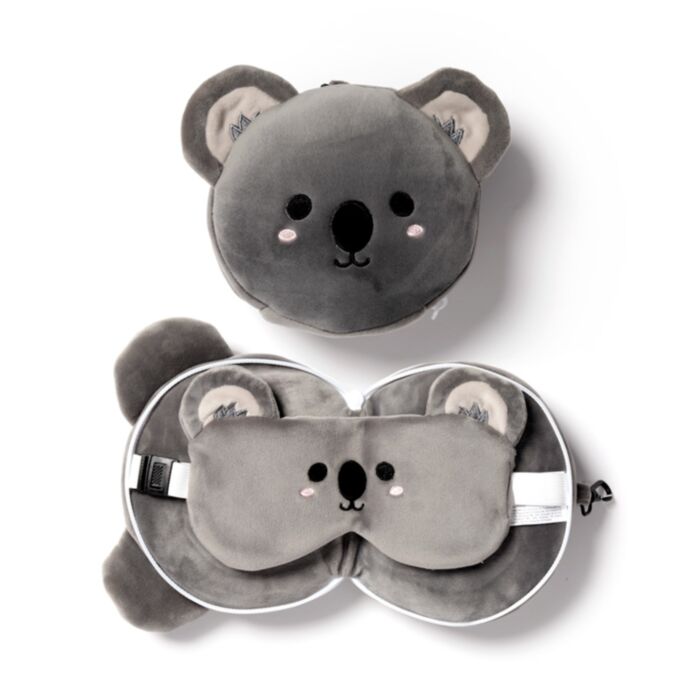 Utazópárna Szemmaszkkal, Plüss RELAXEAZZZ - Koala - Édes Állatok ADORAMALS