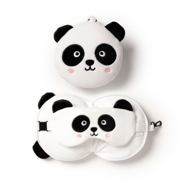 Utazópárna Szemmaszkkal, Plüss RELAXEAZZZ - Panda - Édes Állatok ADORAMALS