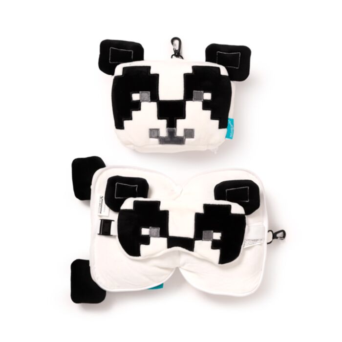 Utazópárna Szemmaszkkal, Plüss RELAXEAZZZ - Minecraft Panda