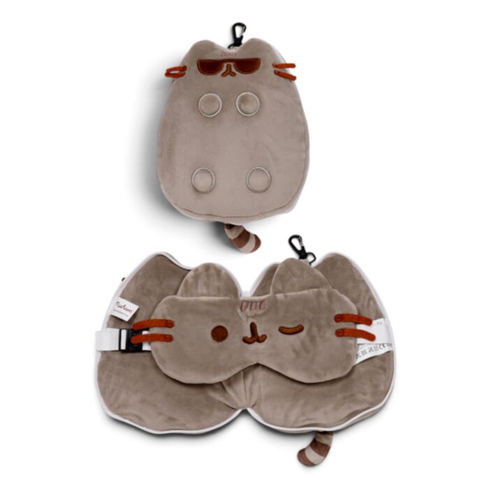 Utazópárna Szemmaszkkal, Plüss RELAXEAZZZ - Napszemüveges  Pusheen Macska