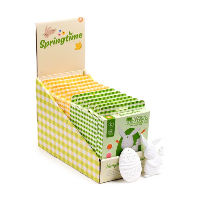 Csináld Magad Festhető Függődísz - Húsvéti Nyuszi és Tojás - Tavasz SPRINGTIME