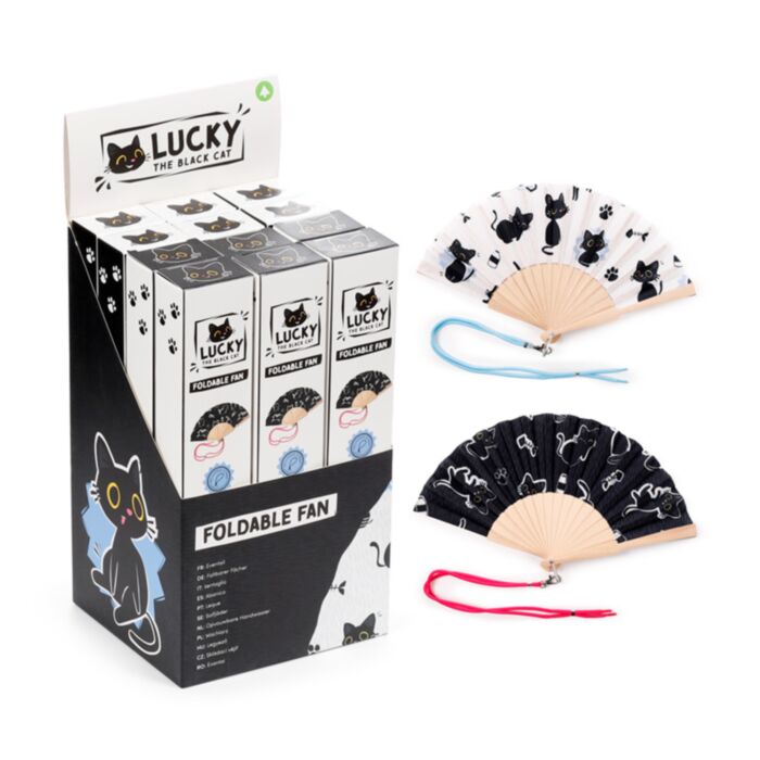 Legyező - Lucky, a Fekete Macska