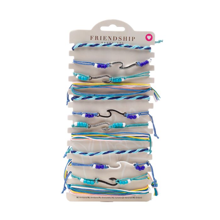 Divat Karkötő - Kék Gyöngyök - Hullám Dísz