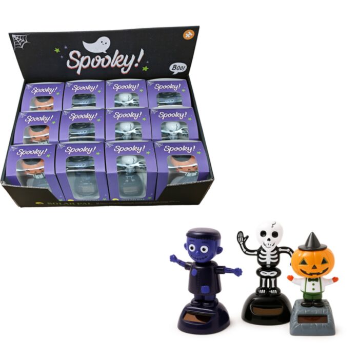 Napelemes Táncoló Figura - Frankenstein, Csontváz & Tök - Kísérteties SPOOKY