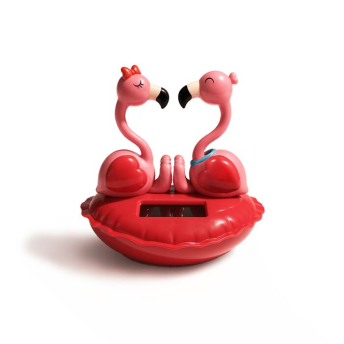 Napelemes Táncoló Figura - Szerelmes Flamingók - Szív - Amore