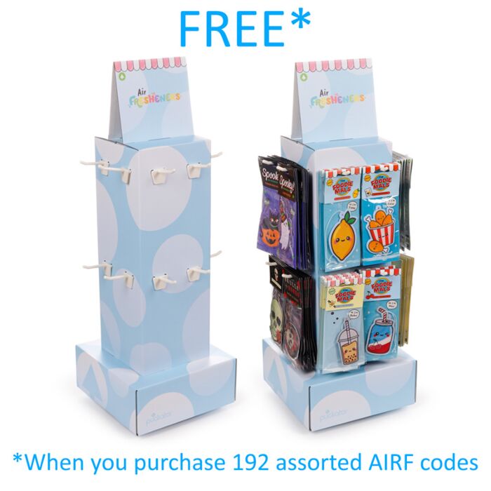 Szabadon Álló, 16 Akasztós, Forgó Display - Autóillatosítókhoz