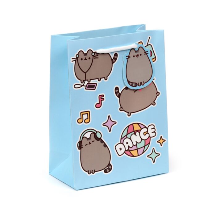 Ajándéktasak 17x9x23cm - Táncoló Pusheen Macska - DANCE