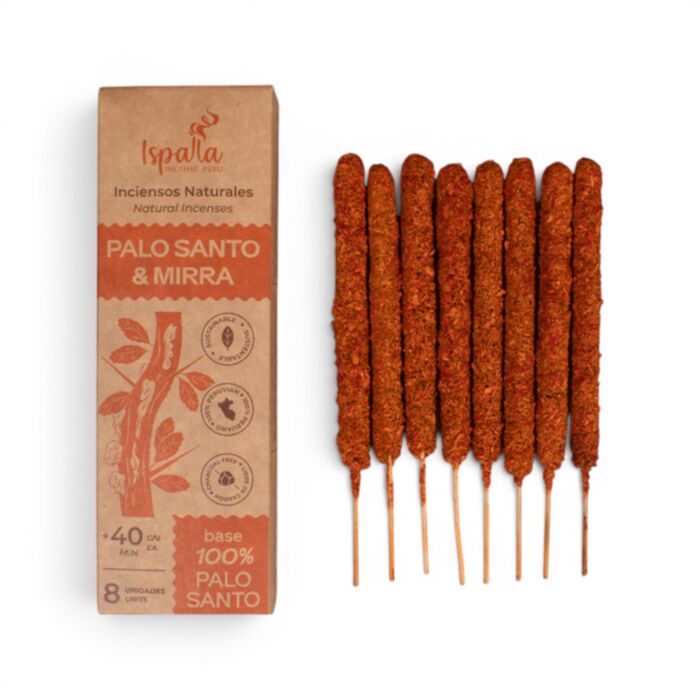Füstölő Pálcák, Ispalla (Peru) - Palo Santo & Mirha - Vastag