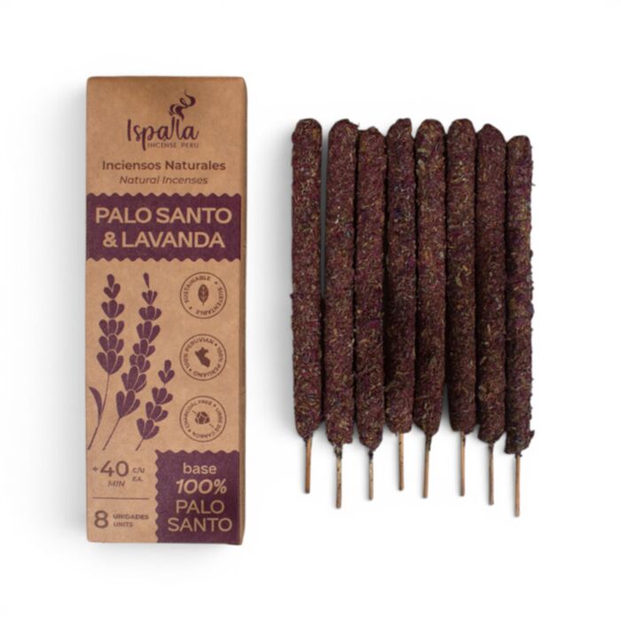 Füstölő Pálcák, Ispalla (Peru) - Palo Santo & Levendula - Vastag
