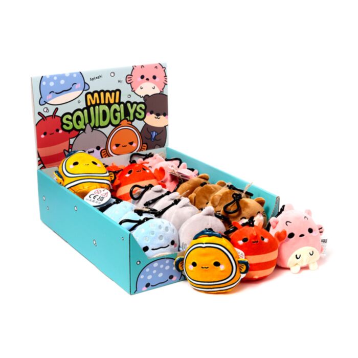 Kulcstartó, Plüss - Tengeri Állatok - Squidglys