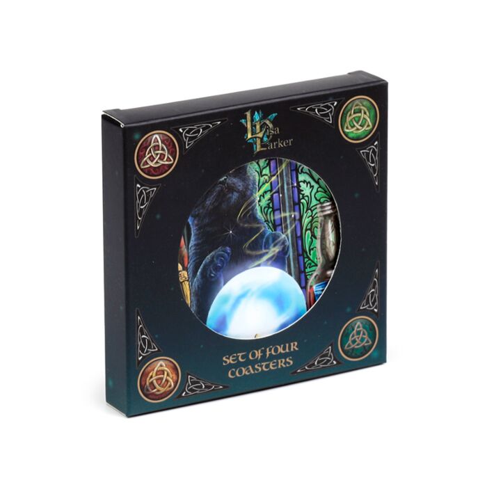 Poháralátét Szett, 4 db-os - Macska - Magical Cats - Lisa Paker